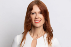 Dr. Catriona Wallace, a pioneering leader in AI and ethical technology, smiling confidently in a professional setting. She is the founder of Flamingo AI and the Responsible Metaverse Alliance, known for advocating responsible AI use and balancing business leadership with philanthropy.