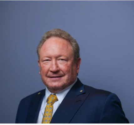 Portrait of Andrew Forrest, an influential Australian businessman and philanthropist, known for his leadership in the mining industry and commitment to social causes.