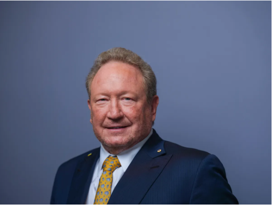 Portrait of Andrew Forrest, an influential Australian businessman and philanthropist, known for his leadership in the mining industry and commitment to social causes.