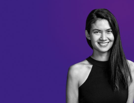 Portrait of Melanie Perkins, an influential tech entrepreneur and co-founder of Canva.