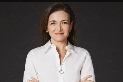 Sheryl Sandberg speaking at a technology leadership event as Chief Operating Officer of Meta Platforms.