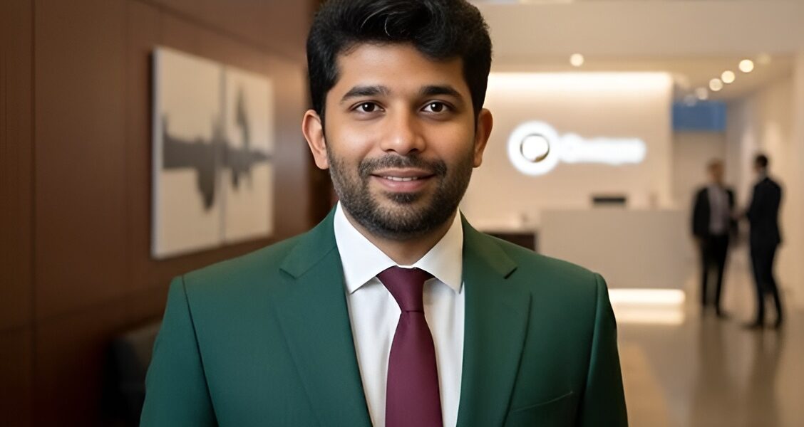 A professional portrait of A. S. Keshav Selvi, founder of KS Smart Solutions, representing leadership and innovation in defence technology.